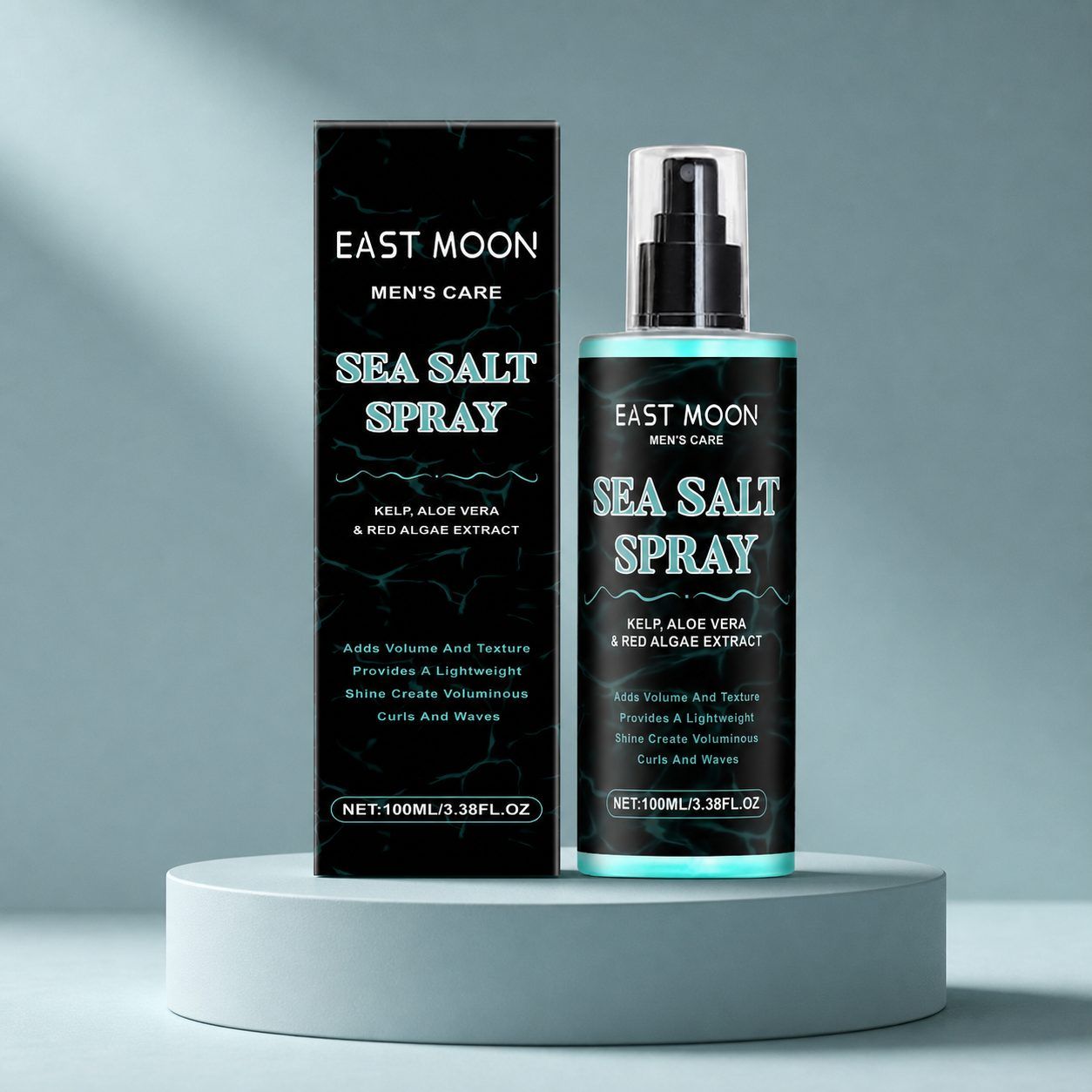 EAST MOON Men's Sea Salt Hair Styling Spray, 100 ml photo 1