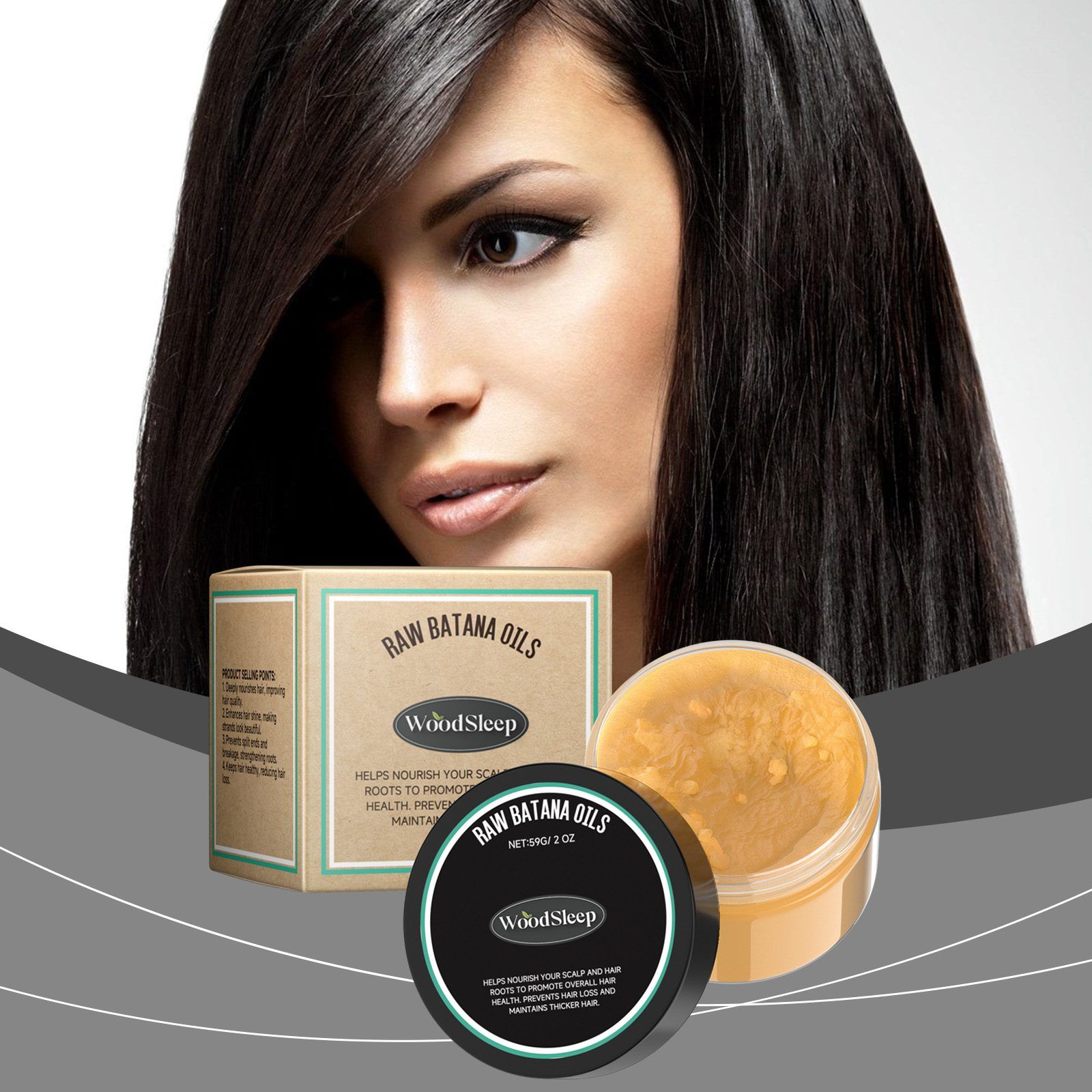 WOODSLEEP Batana Rinse-Off Hair Mask, 59 g photo 3