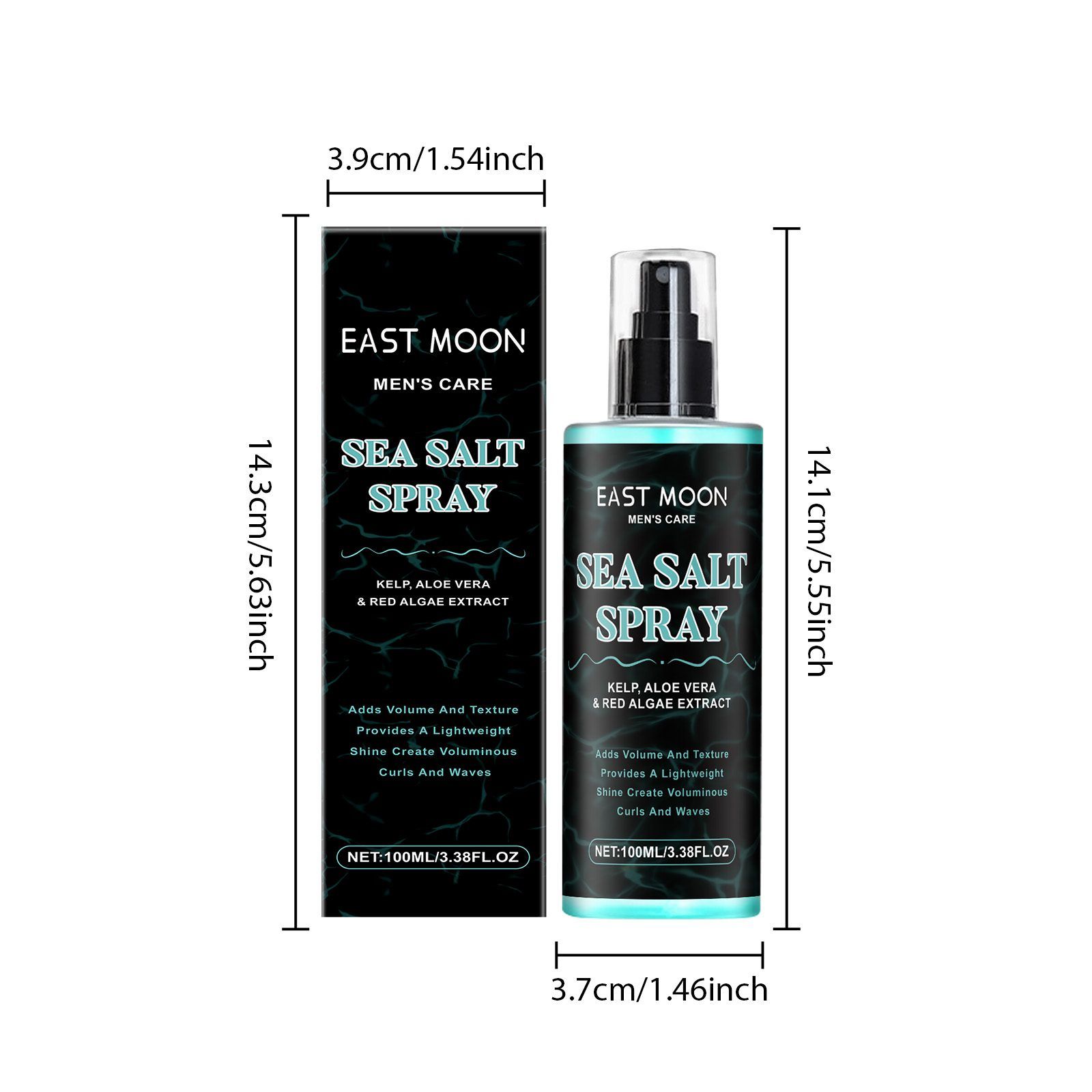EAST MOON Men's Sea Salt Hair Styling Spray, 100 ml photo 5