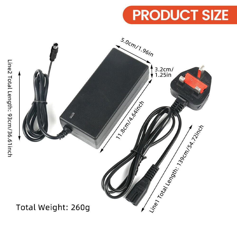 42V 2A Electric Scooter Battery Charger For Xiaomi Mi M365-Pro Es1 2 3 4 UK Plug photo 3