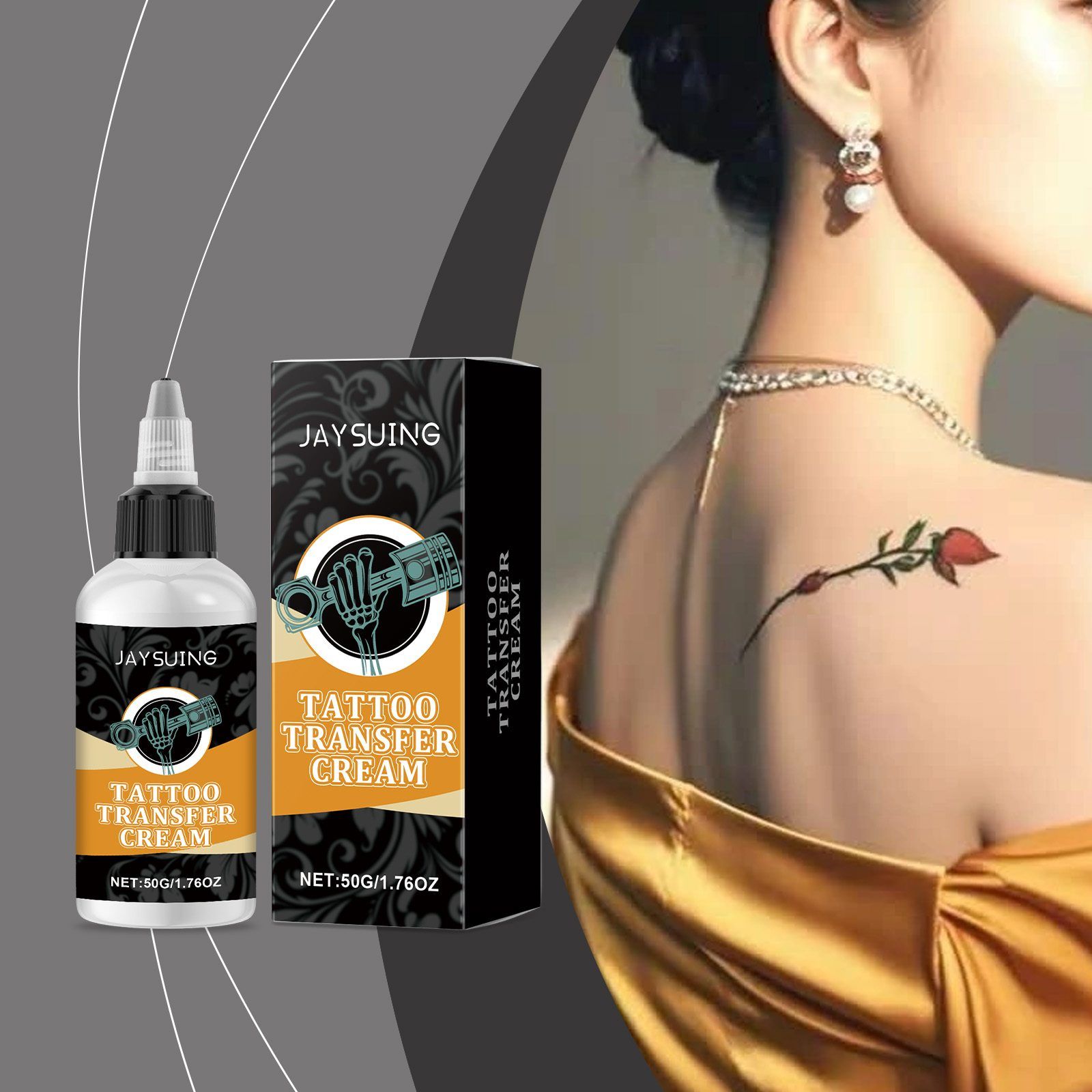 JAYSUING Tattoo Stencil Transfer Gel, 50 g photo 7