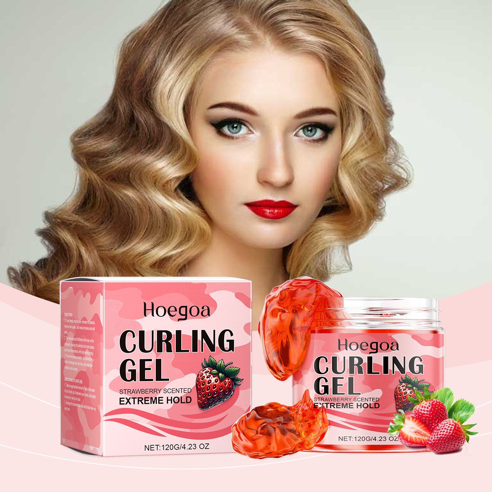 HOEGOA Strawberry Curl Styling Gel, 120 g photo 2