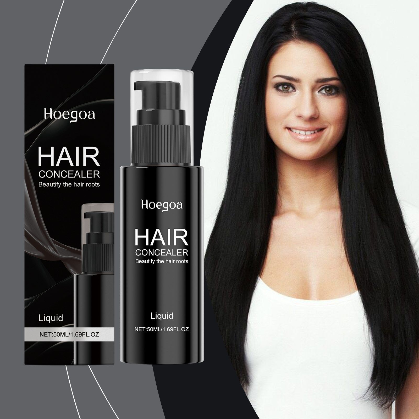 HOEGOA Temporary Hair Concealer Liquid, 50 ml photo 6