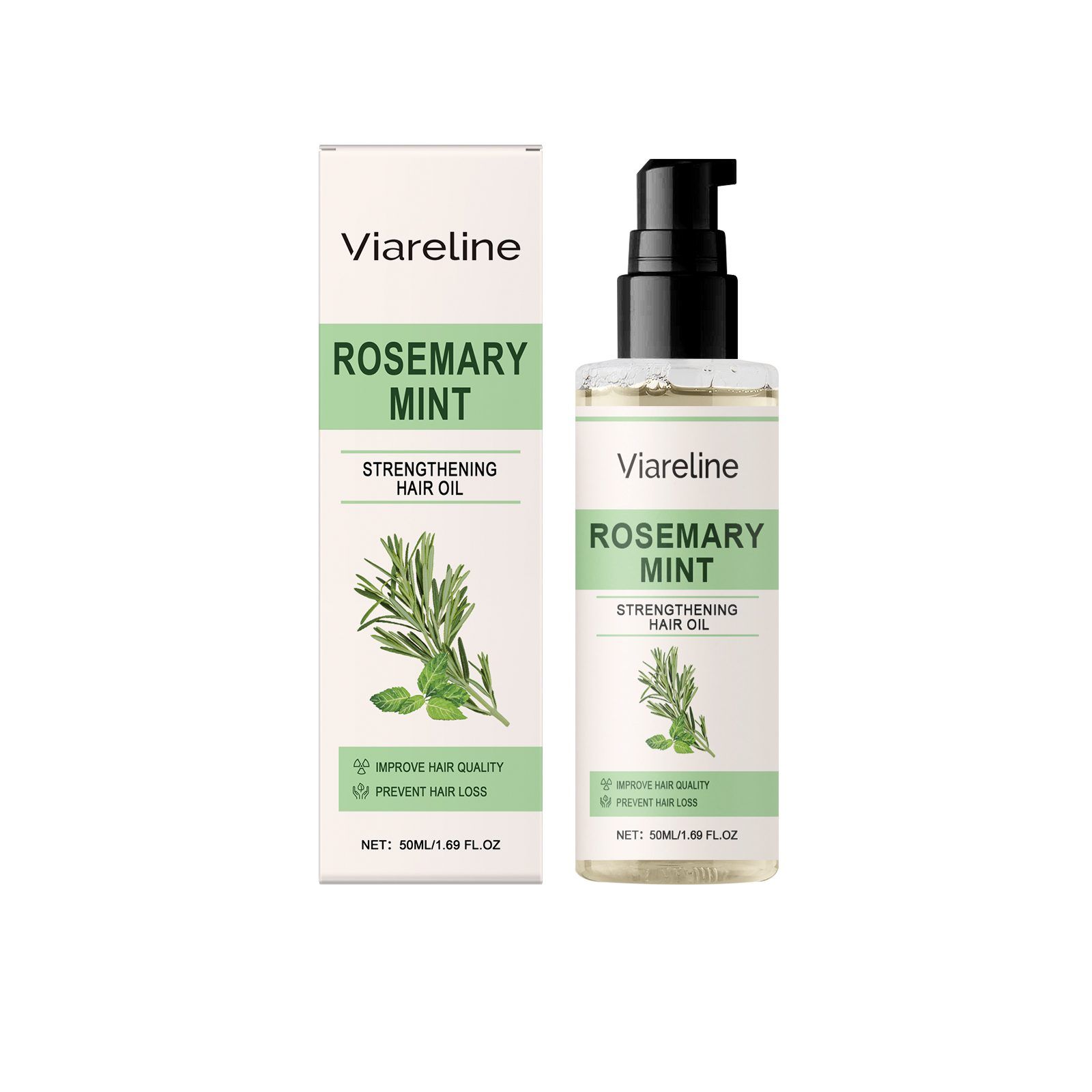 VIARELINE Rosemary Peppermint Hair Conditioning Oil, 50 ml photo 1