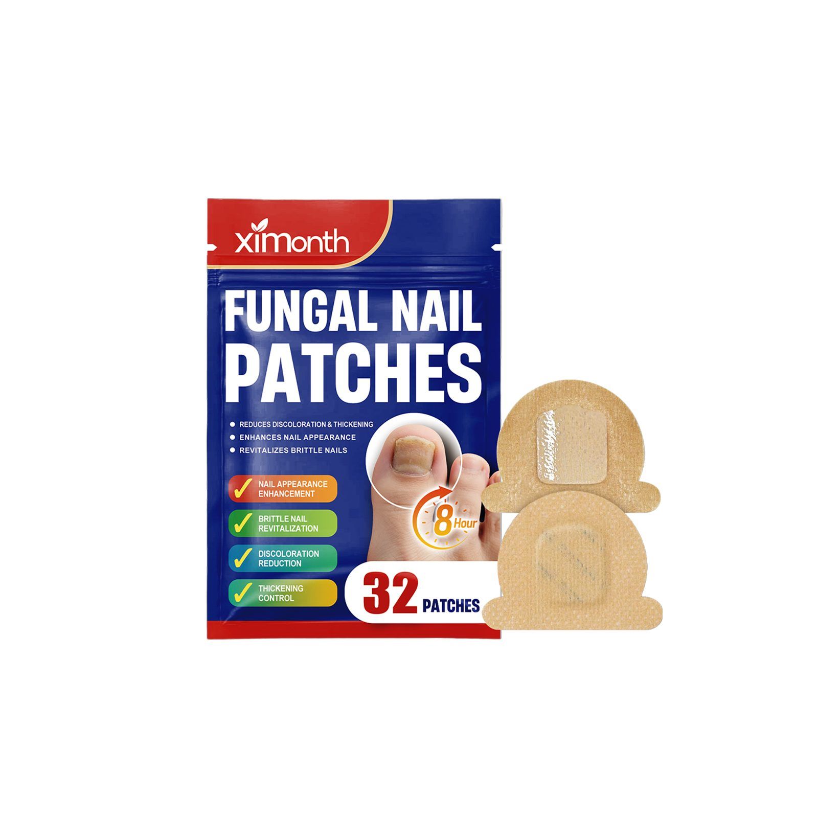 XIMONTH 32-Piece Nail Sticker Set, 32 Pieces photo 2
