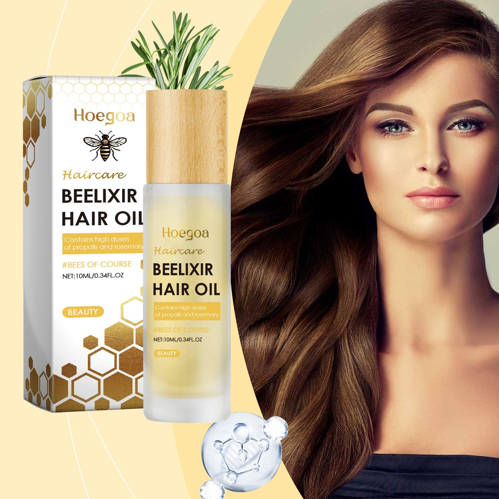 HOEGOA Honey Hair Conditioning Oil, 10 ml photo 7
