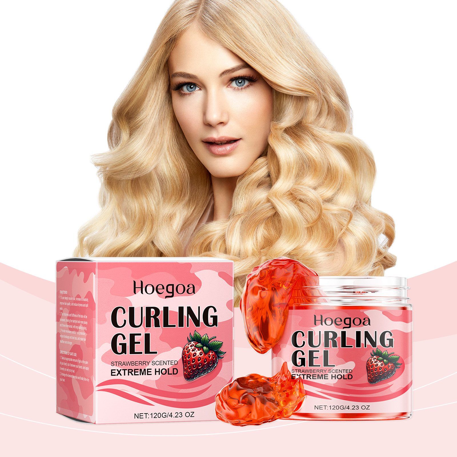 HOEGOA Strawberry Curl Styling Gel, 120 g photo 3