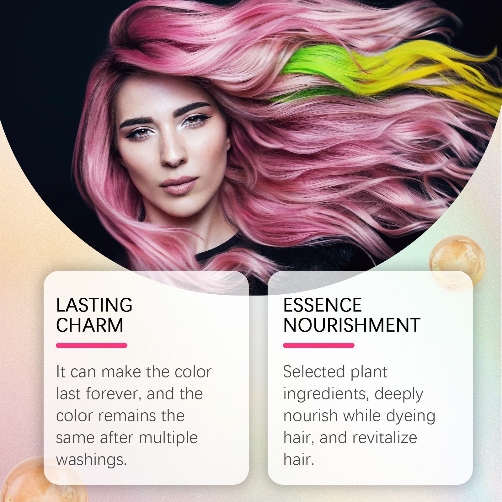 EELHOPE 5-Piece Temporary Comb Hair Color Kit, 5 x 14 ml photo 3