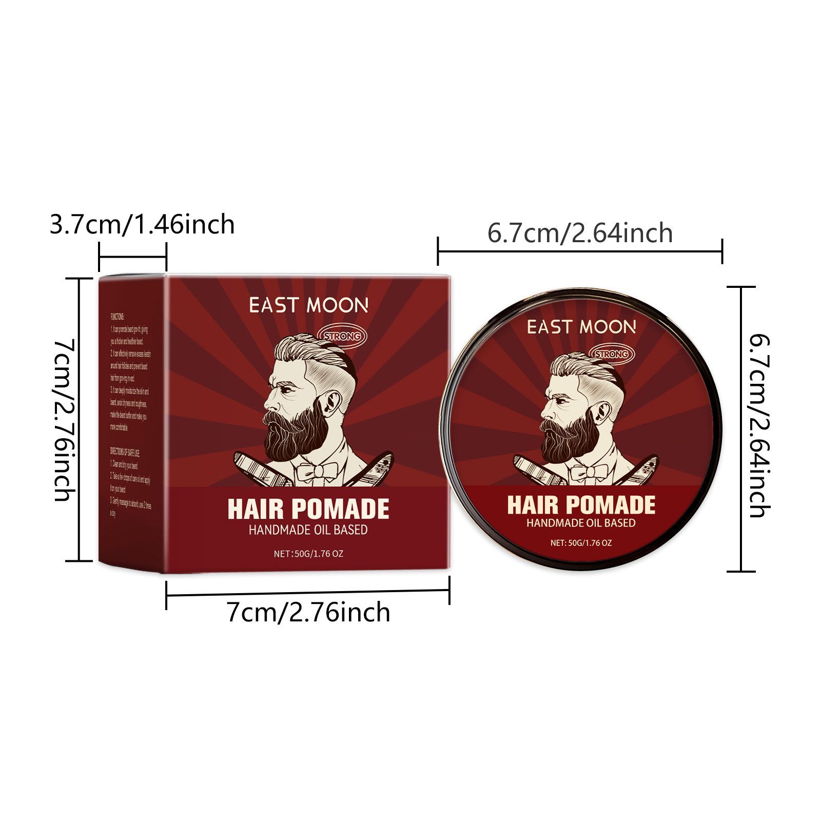 EAST MOON Hair Conditioning Styling Cream, 50 g photo 3