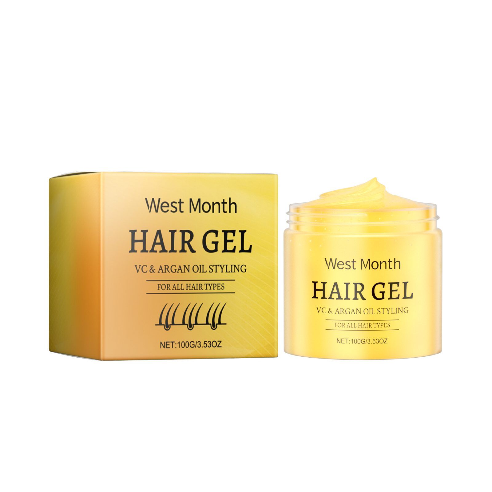 WEST MONTH Curl Styling Hair Gel, 100 g photo 6
