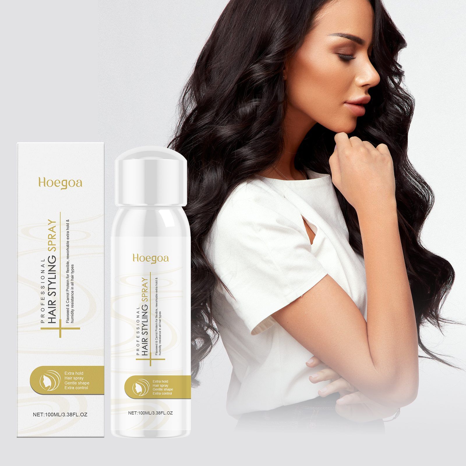 HOEGOA Hair Styling Spray, 100 ml photo 6