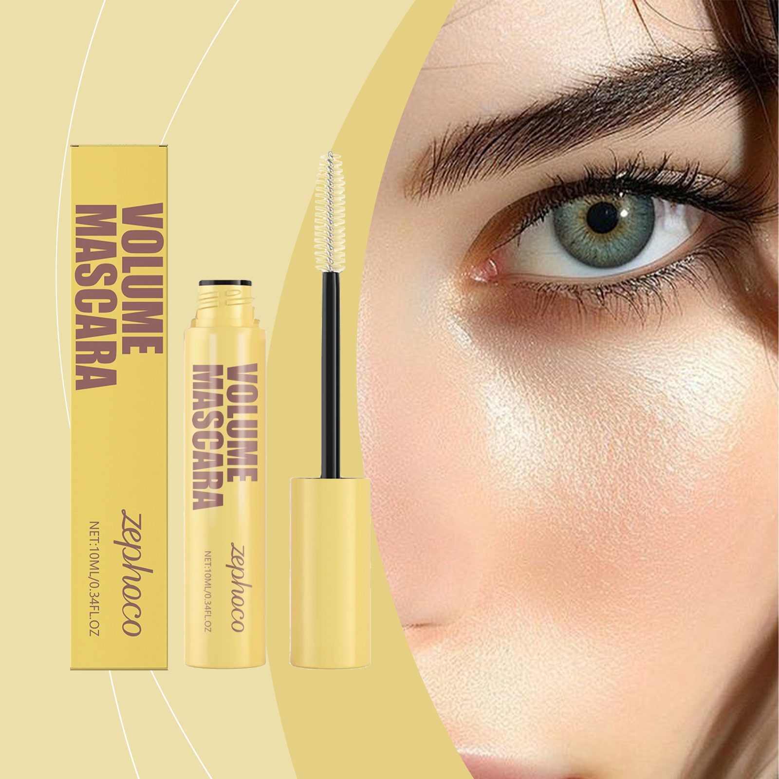 AMZ Lengthening and Curling Mascara, 9 ml photo 4