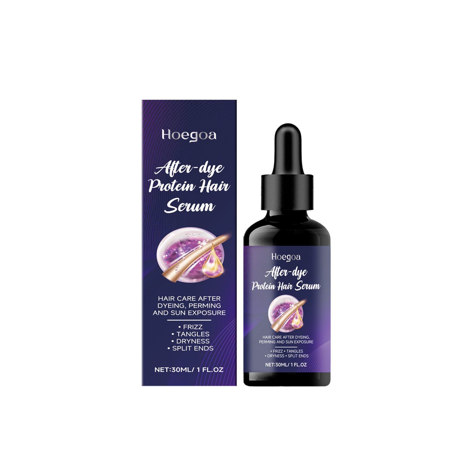 HOEGOA Post-Color Keratin Hair Serum, 30 ml photo 4