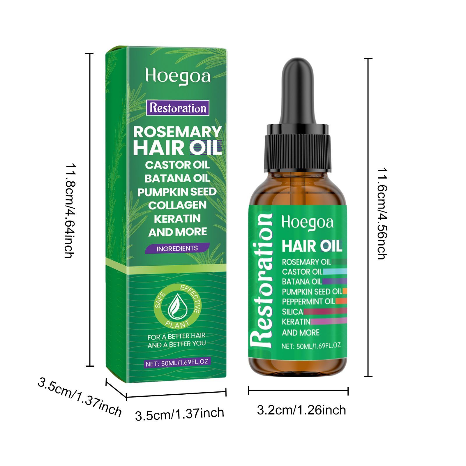 HOEGOA Rosemary Hair Care Oil, 50 ml photo 2
