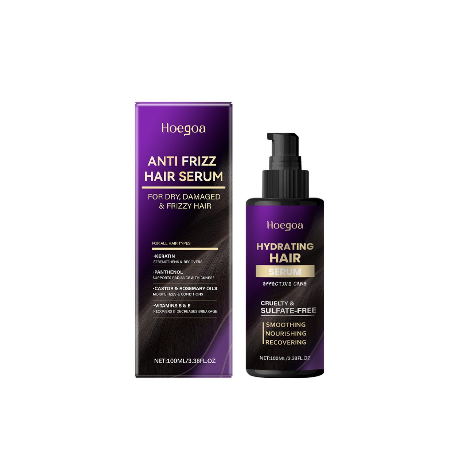 HOEGOA Leave-In Hair Conditioner, 100 ml photo 3