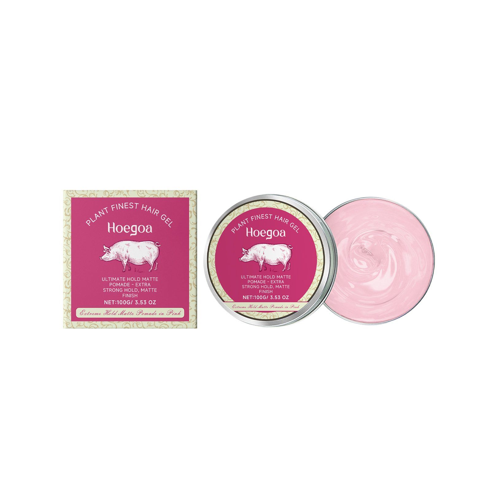HOEGOA Pink Hair Styling Gel, 100 g photo 7