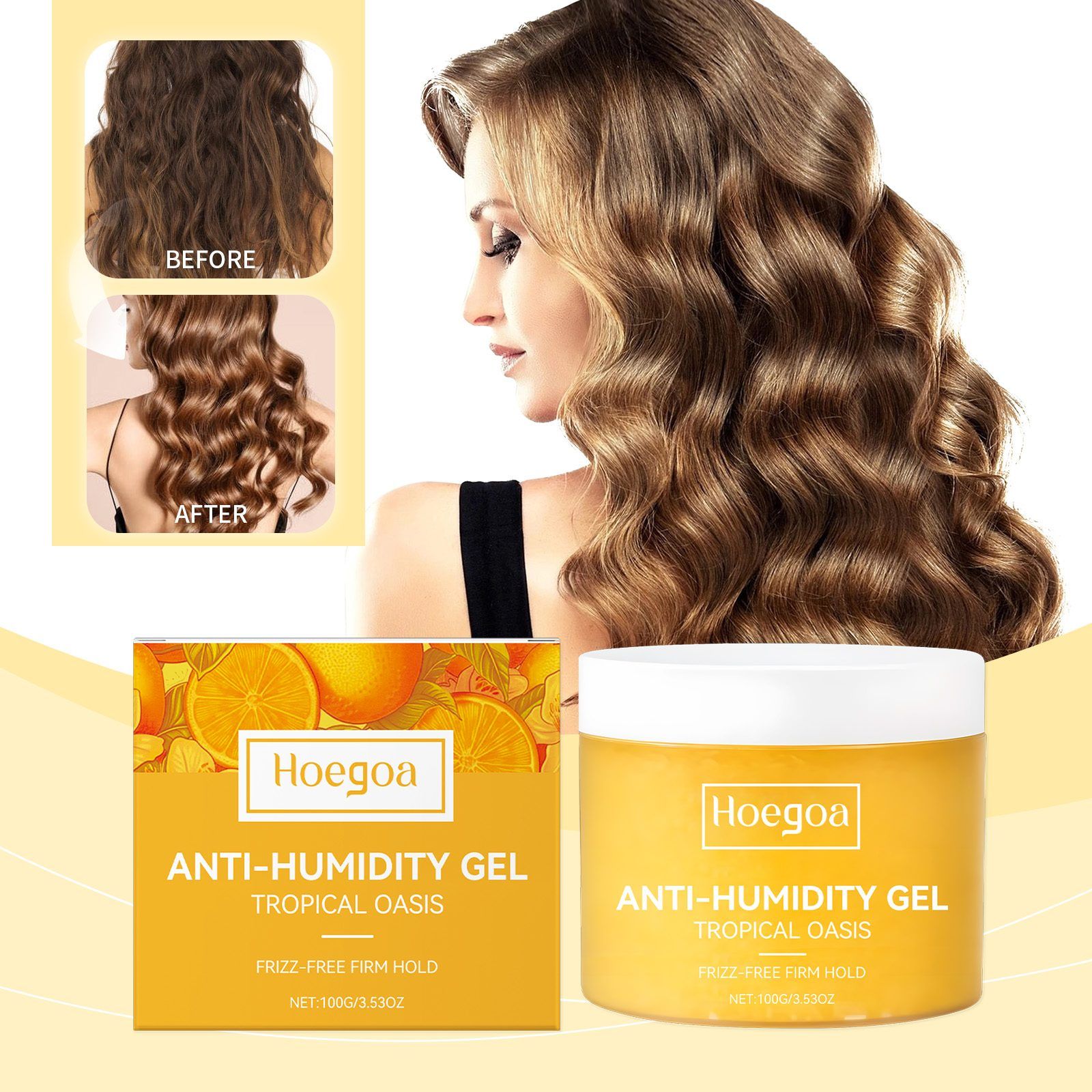 HOEGOA Humidity-Resistant Hair Styling Gel, 100 g photo 8