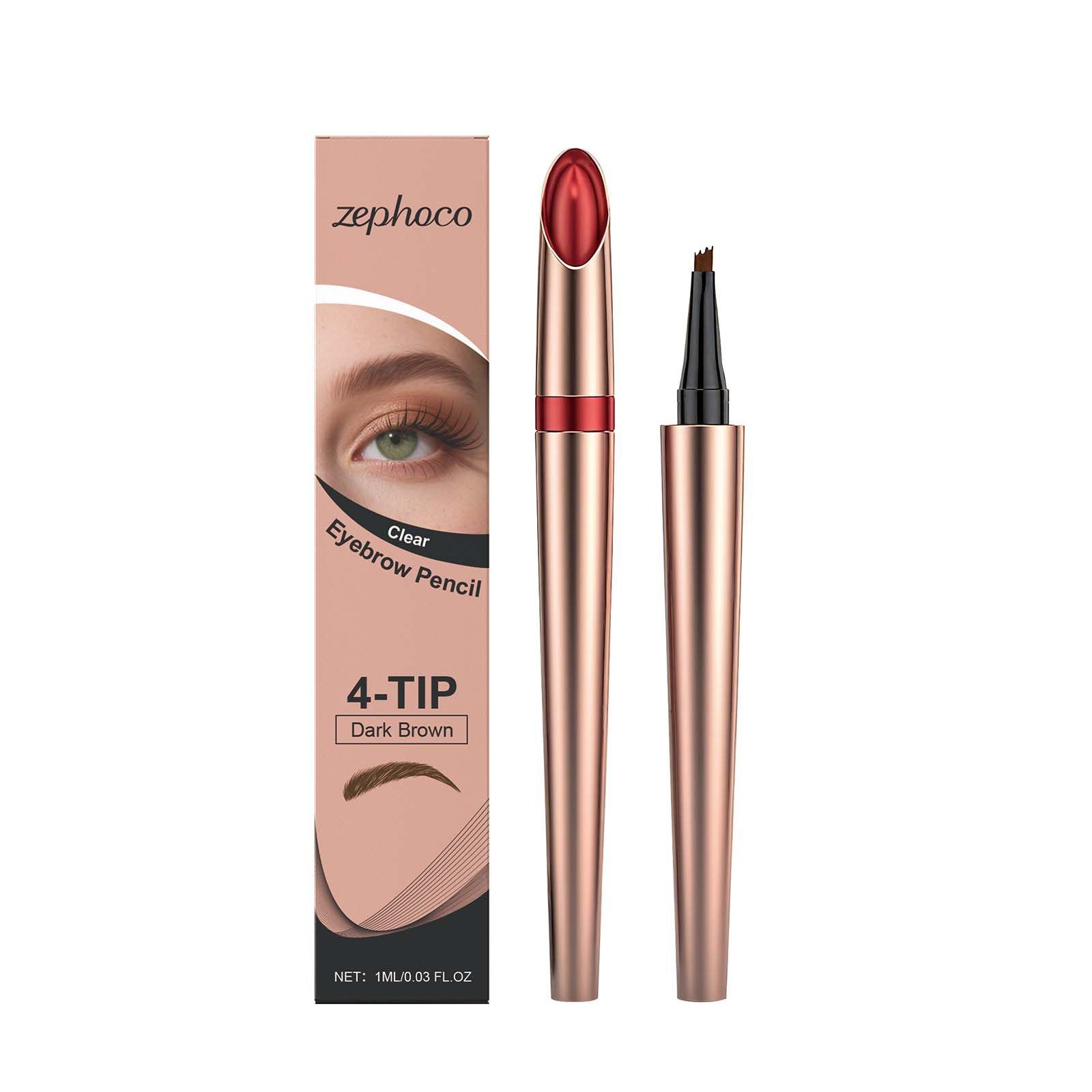 zephoco Four-Tip Eyebrow Pen, Deep Brown, 1 ml photo 2