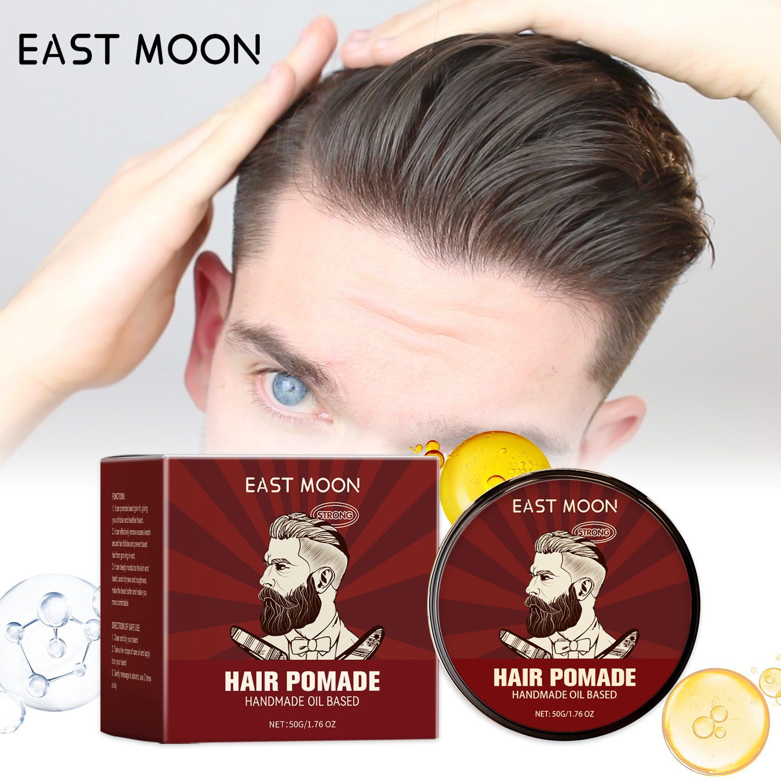 EAST MOON Hair Conditioning Styling Cream, 50 g photo 4