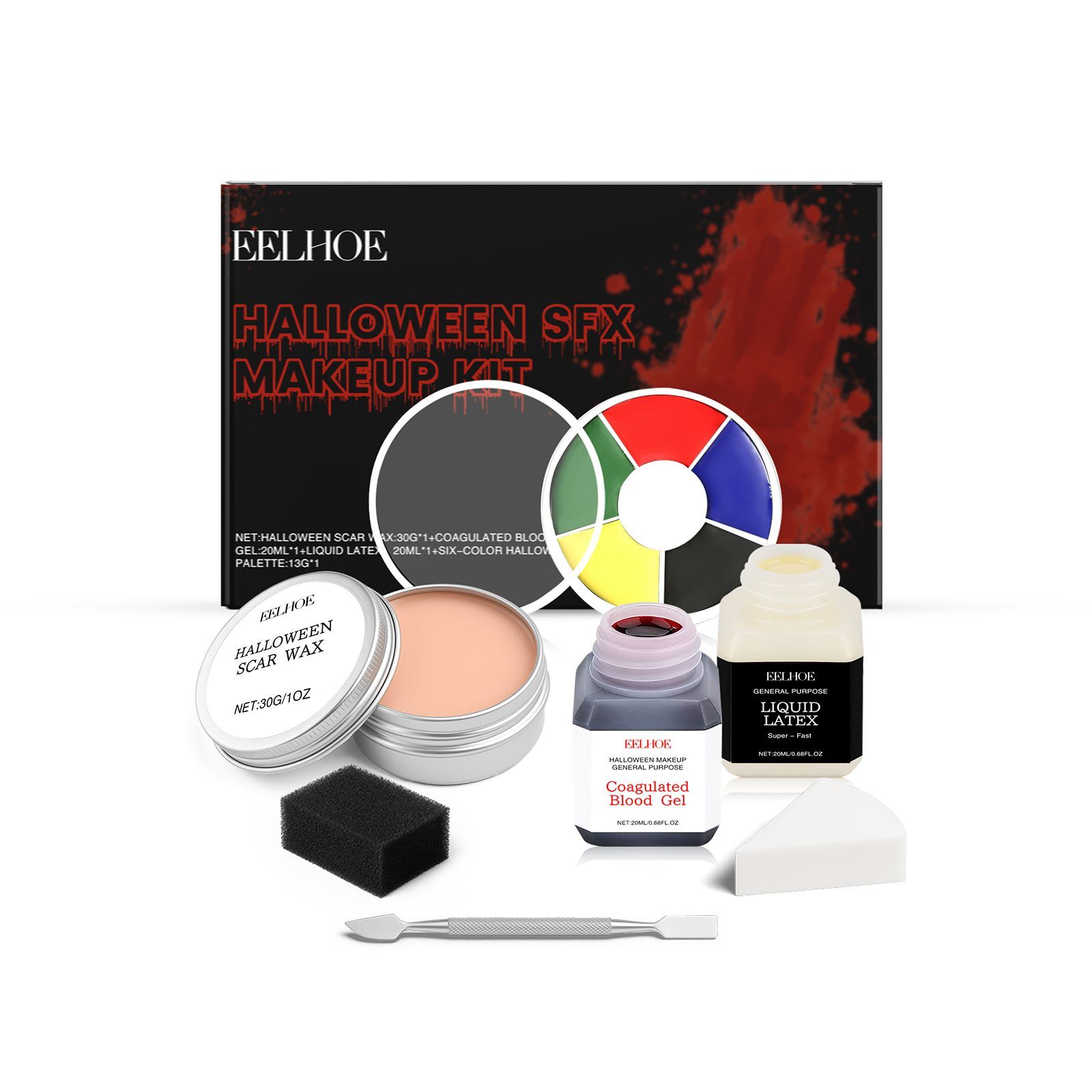 EELHOE Halloween Special Effects Makeup Set, 1 Set photo 2
