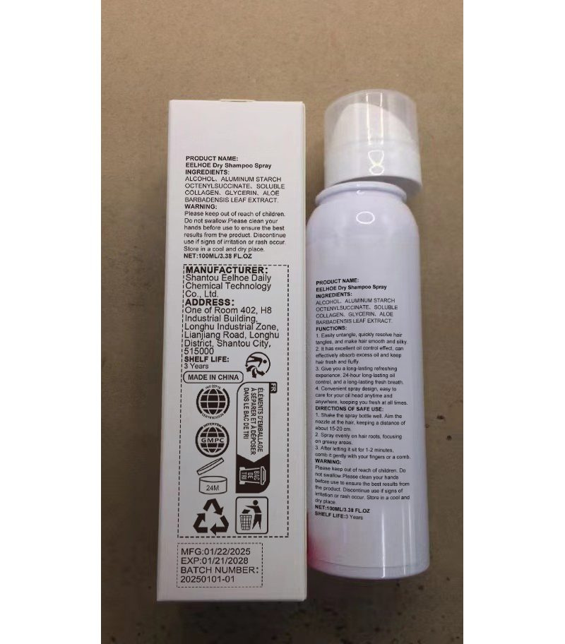 EELHOE Dry Hair Refresh Spray, 100 ml photo 6
