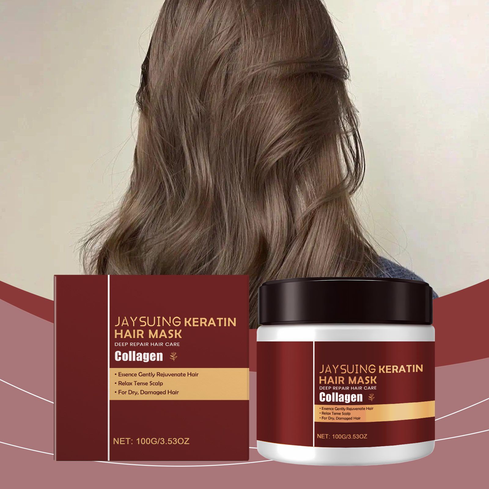 AMZ Keratin Moisturizing Hair Mask, 100 g photo 4