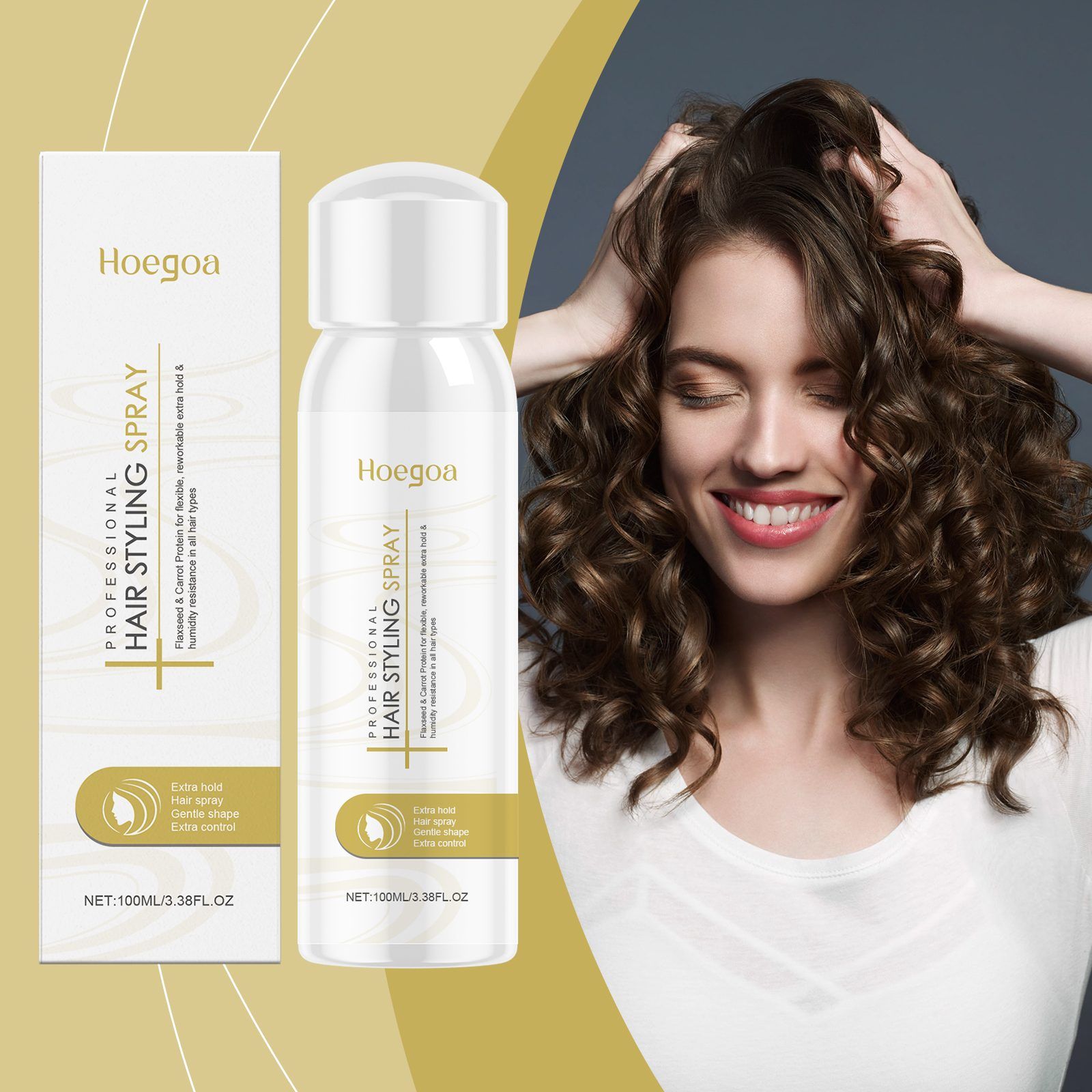 HOEGOA Hair Styling Spray, 100 ml photo 8