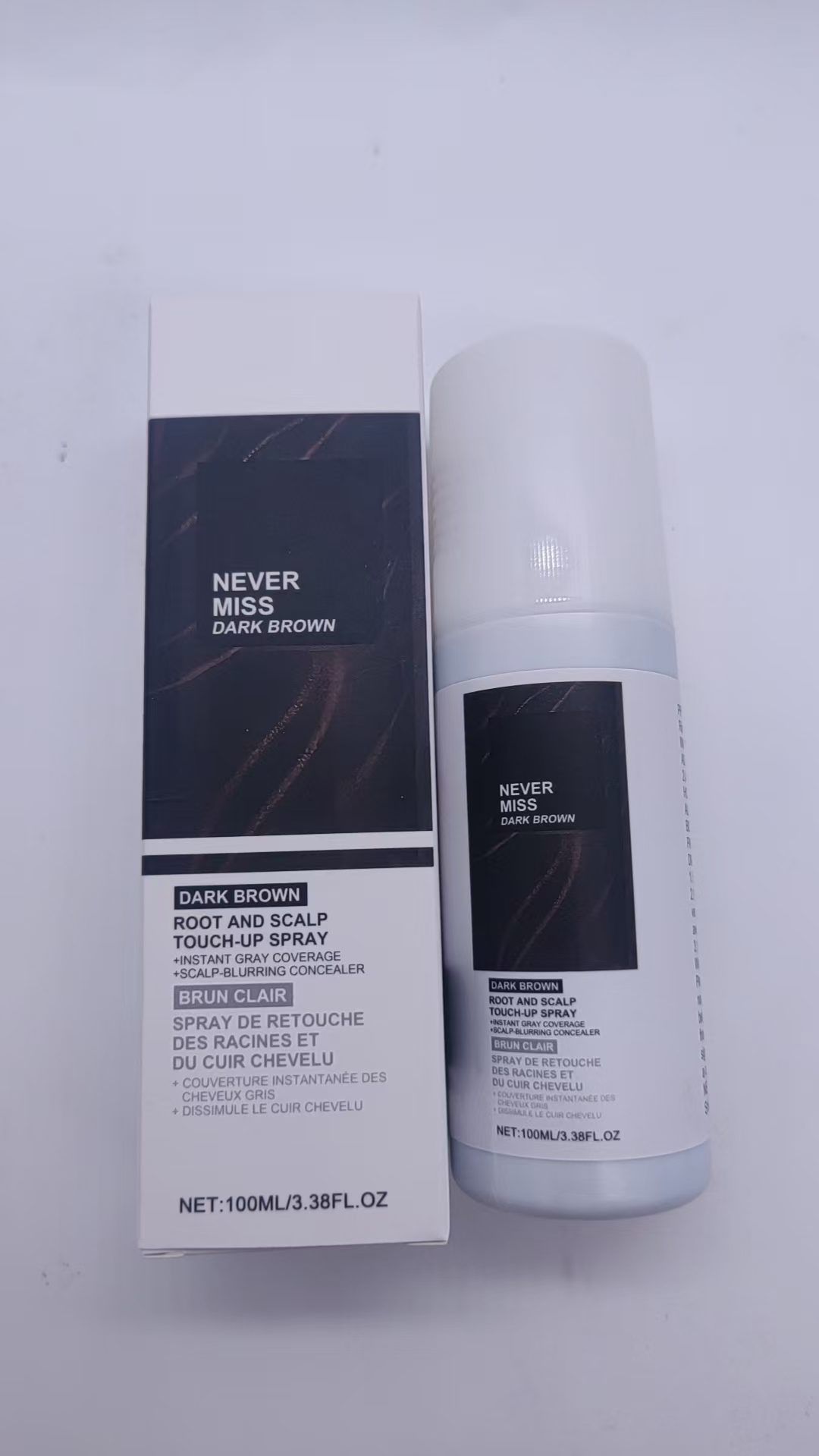 AMZ Temporary Dark Brown Hair Color Spray, 100 ml photo 7