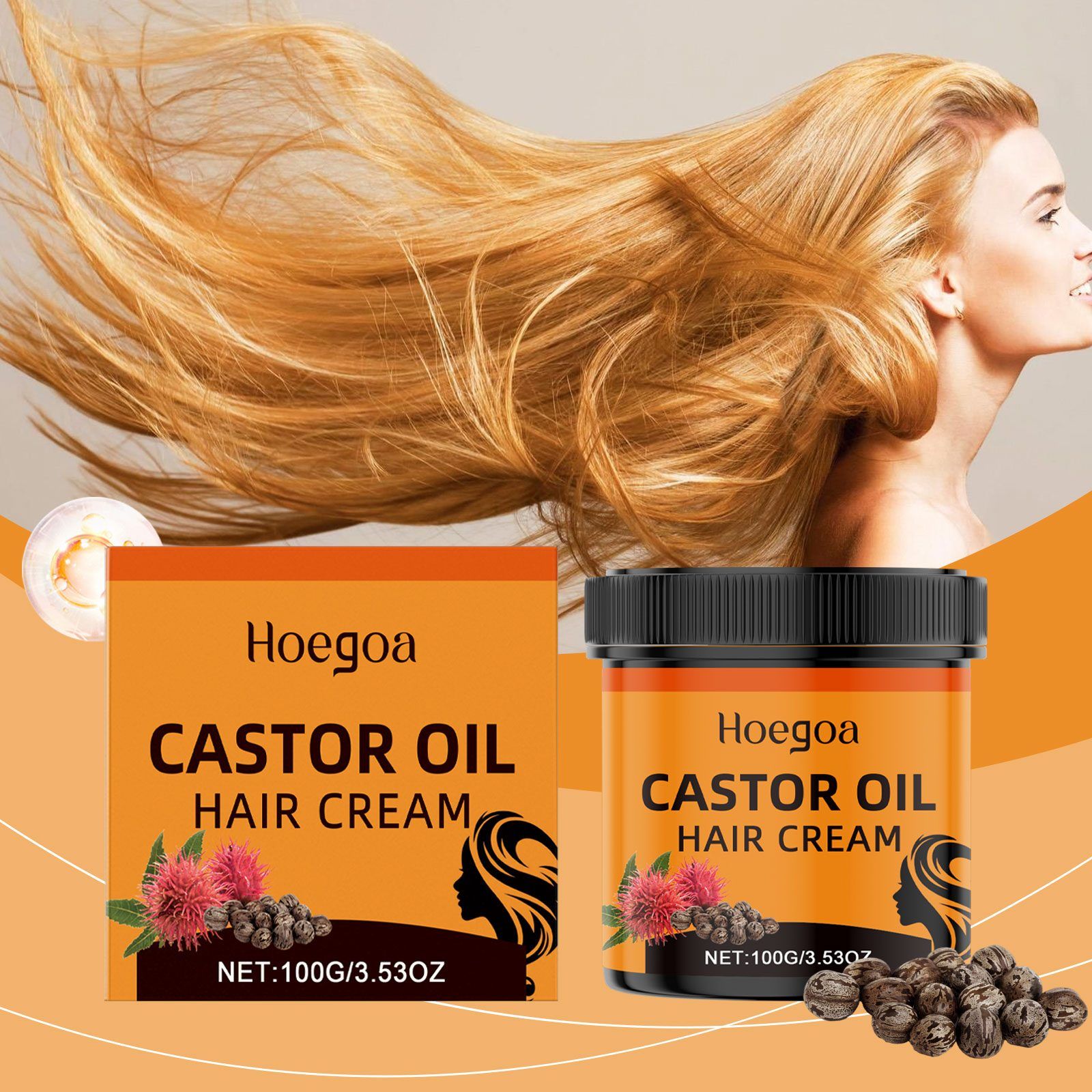 HOEGOA Leave-In Hair Conditioning Cream, 100 g photo 6