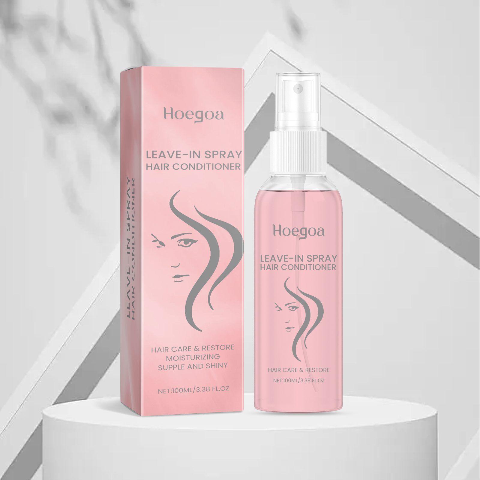 HOEGOA Leave-In Hair Smoothing Spray, 100 ml photo 1