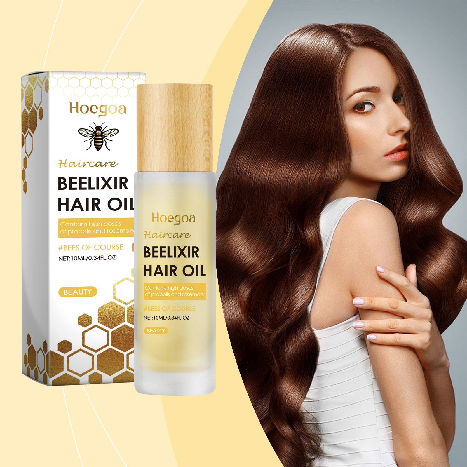 HOEGOA Honey Hair Conditioning Oil, 10 ml photo 2