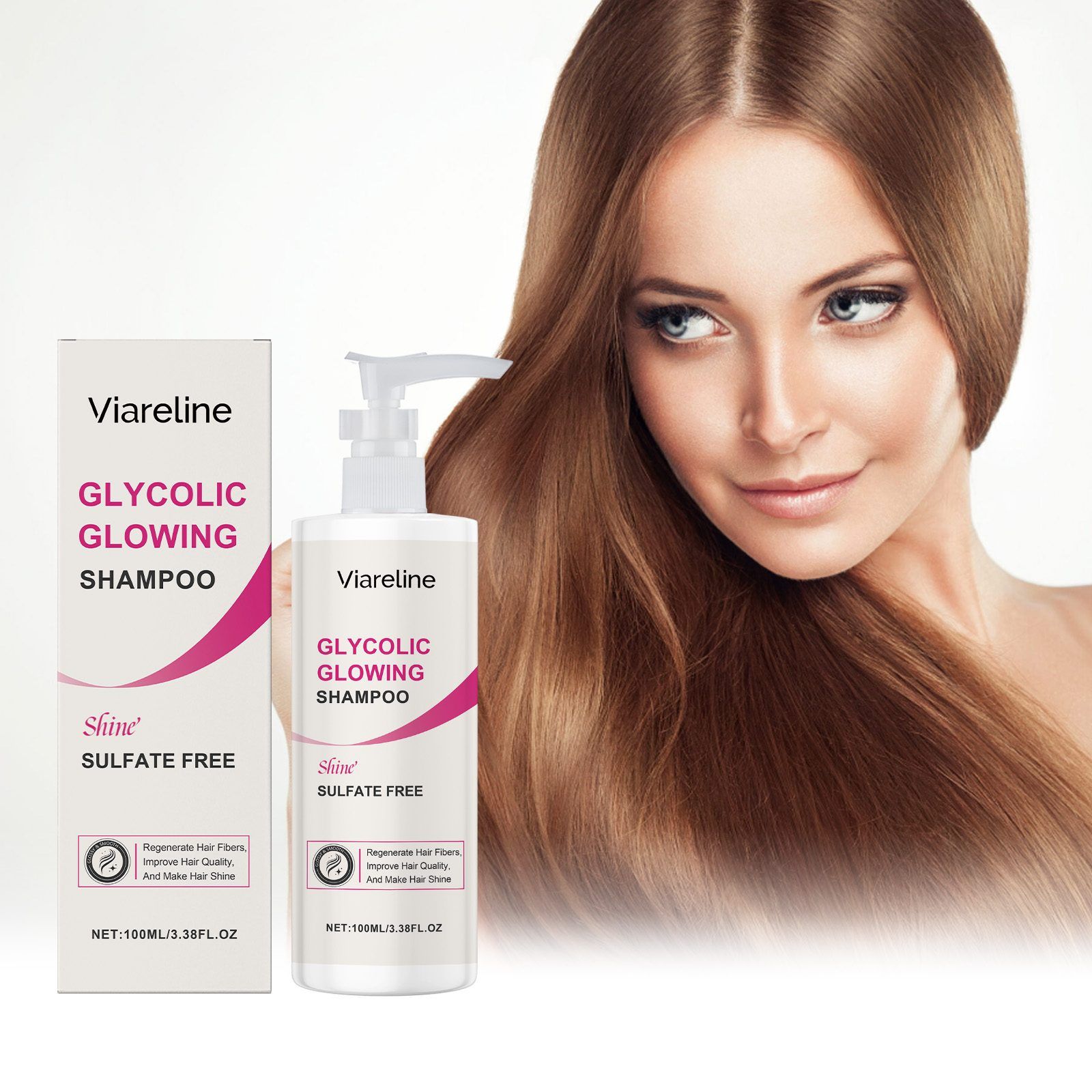 VIARELINE Shine Care Hair Shampoo, 100 ml photo 4