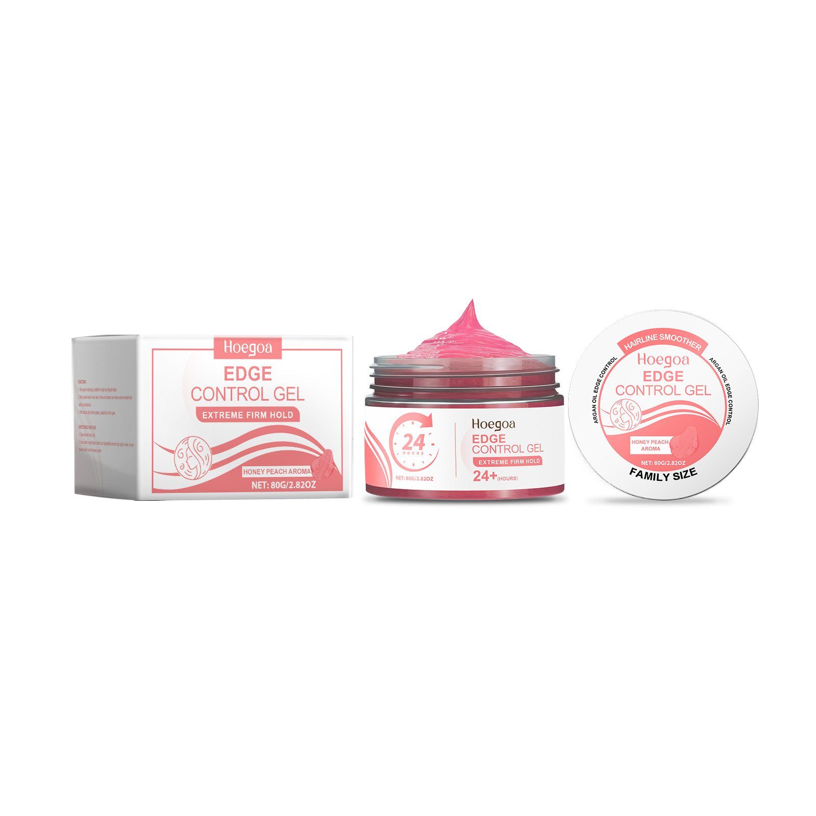 HOEGOA Peach Aroma Edge Control Gel, 80 g photo 7