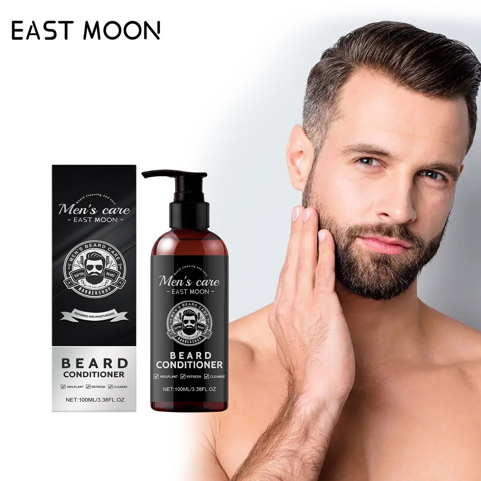 EAST MOON Men's Beard Conditioner 100 ml, 100 ml photo 7