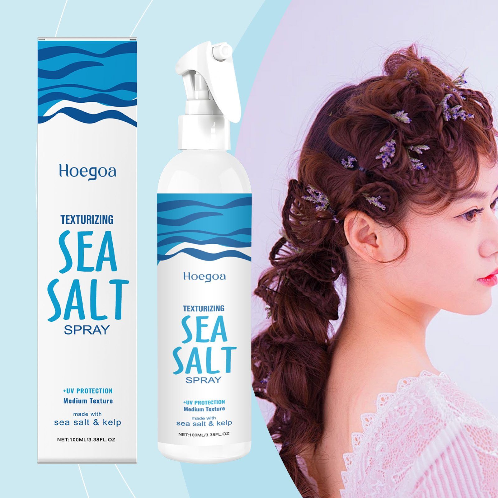 HOEGOA Sea Salt Hair Styling Spray, 100 ml photo 8