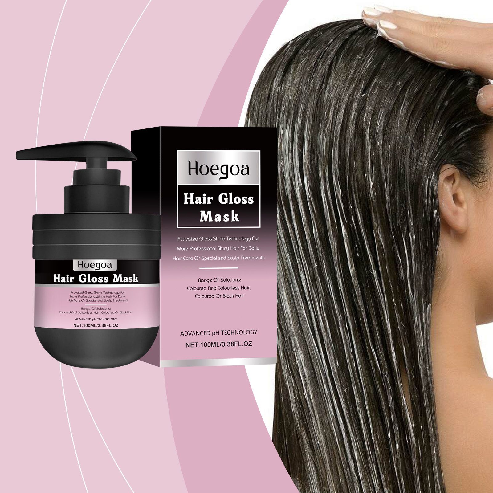HOEGOA Smoothing Rinse-Off Hair Mask, 100 ml photo 4