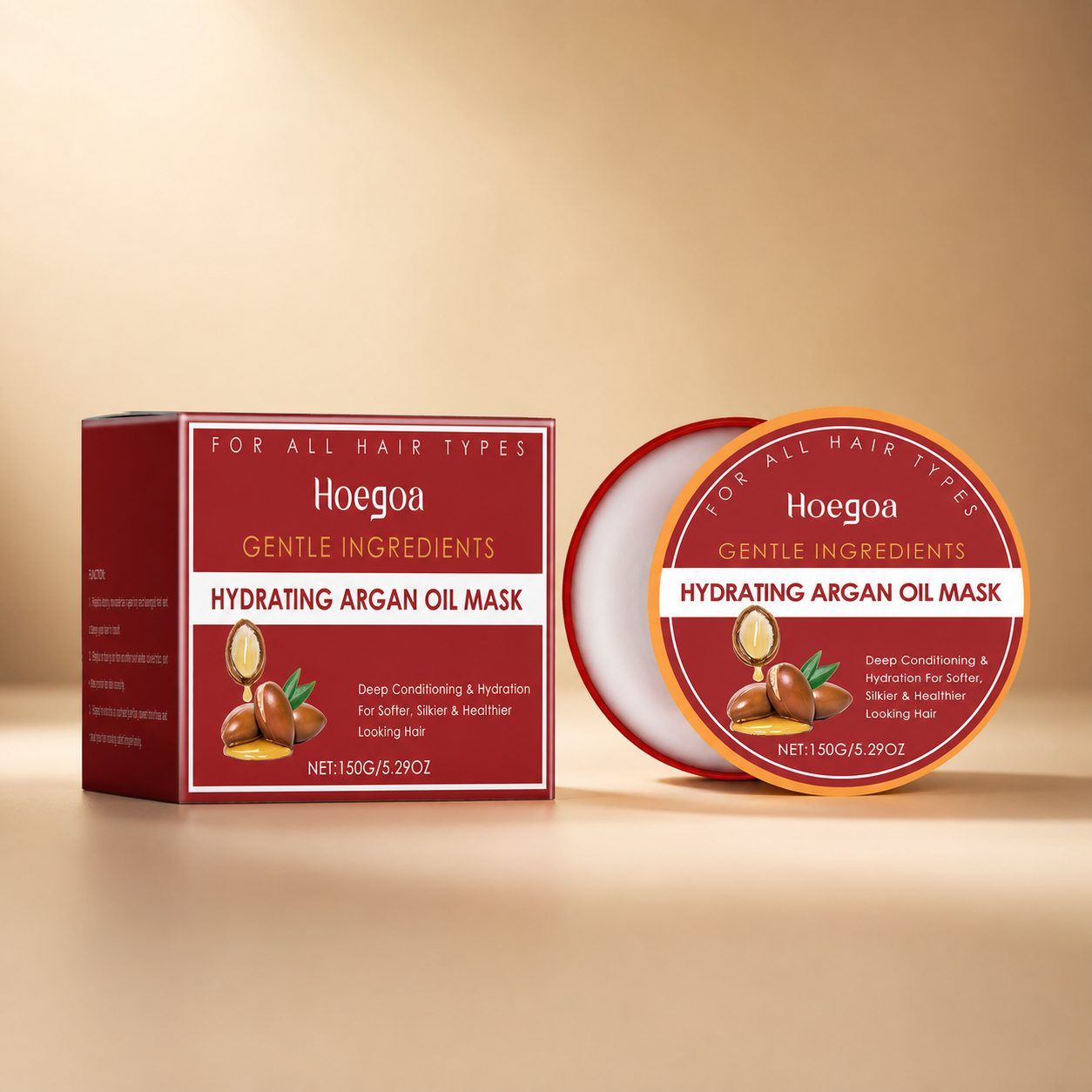 HOEGOA Argan Oil Rinse-Off Hair Mask, 150 g photo 1