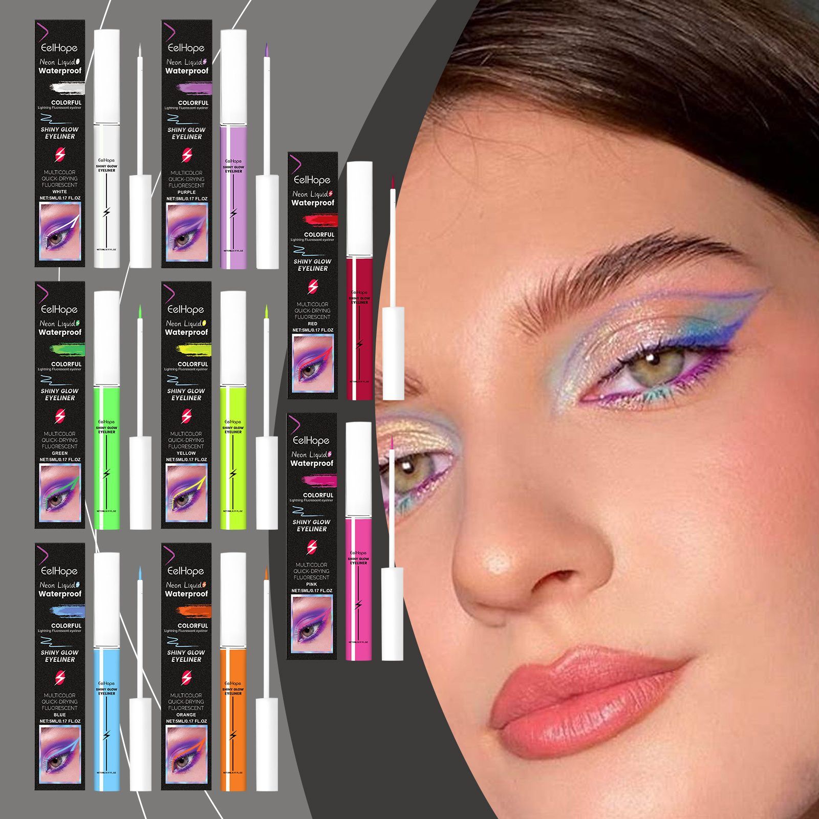 EELHOPE Liquid Eyeliner, Blue, 5 ml photo 6