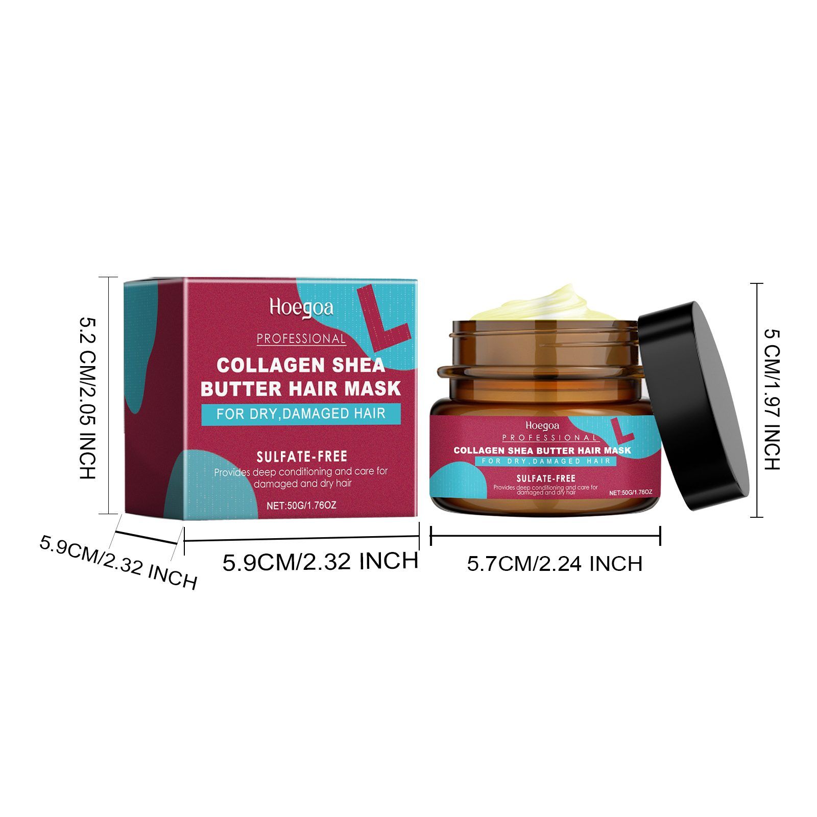HOEGOA Keratin Hair Conditioning Mask, 50 g photo 2