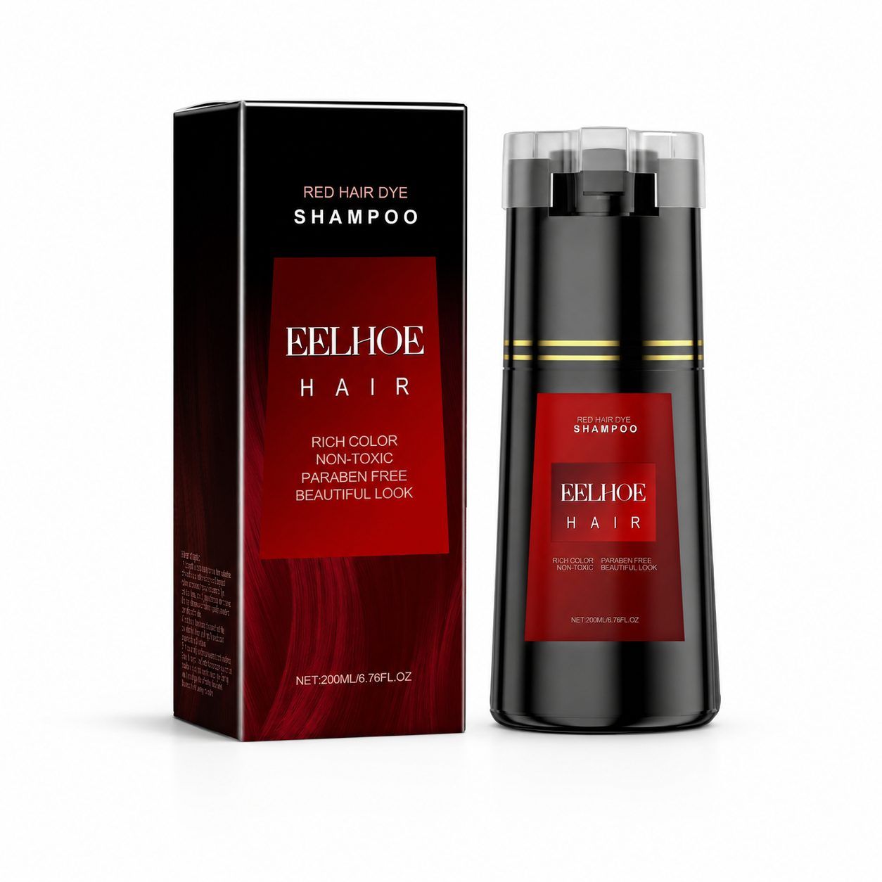 EELHOE Red Color-Depositing Shampoo, 200 ml photo 1