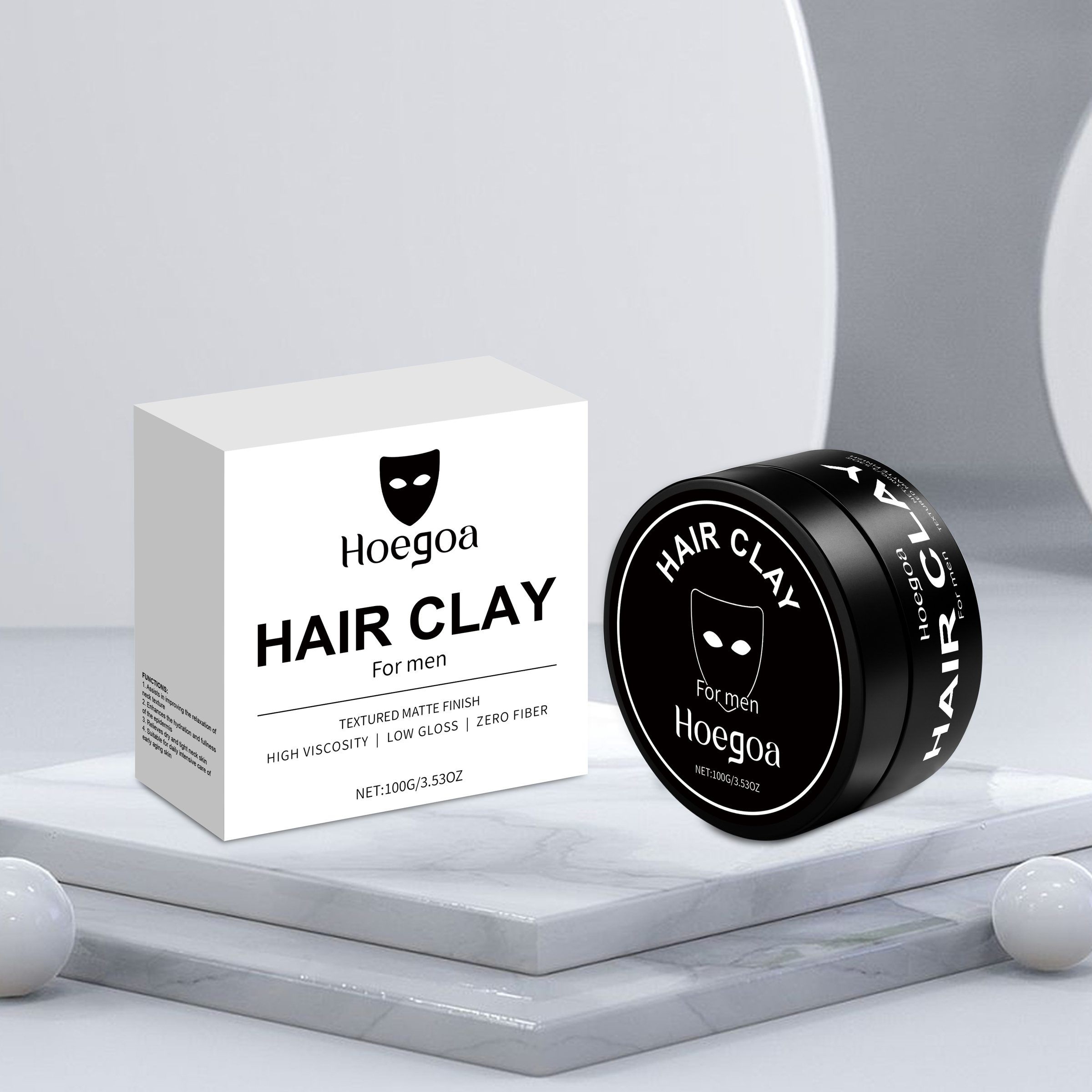 HOEGOA Men's Hair Styling Clay, 100 g photo 3