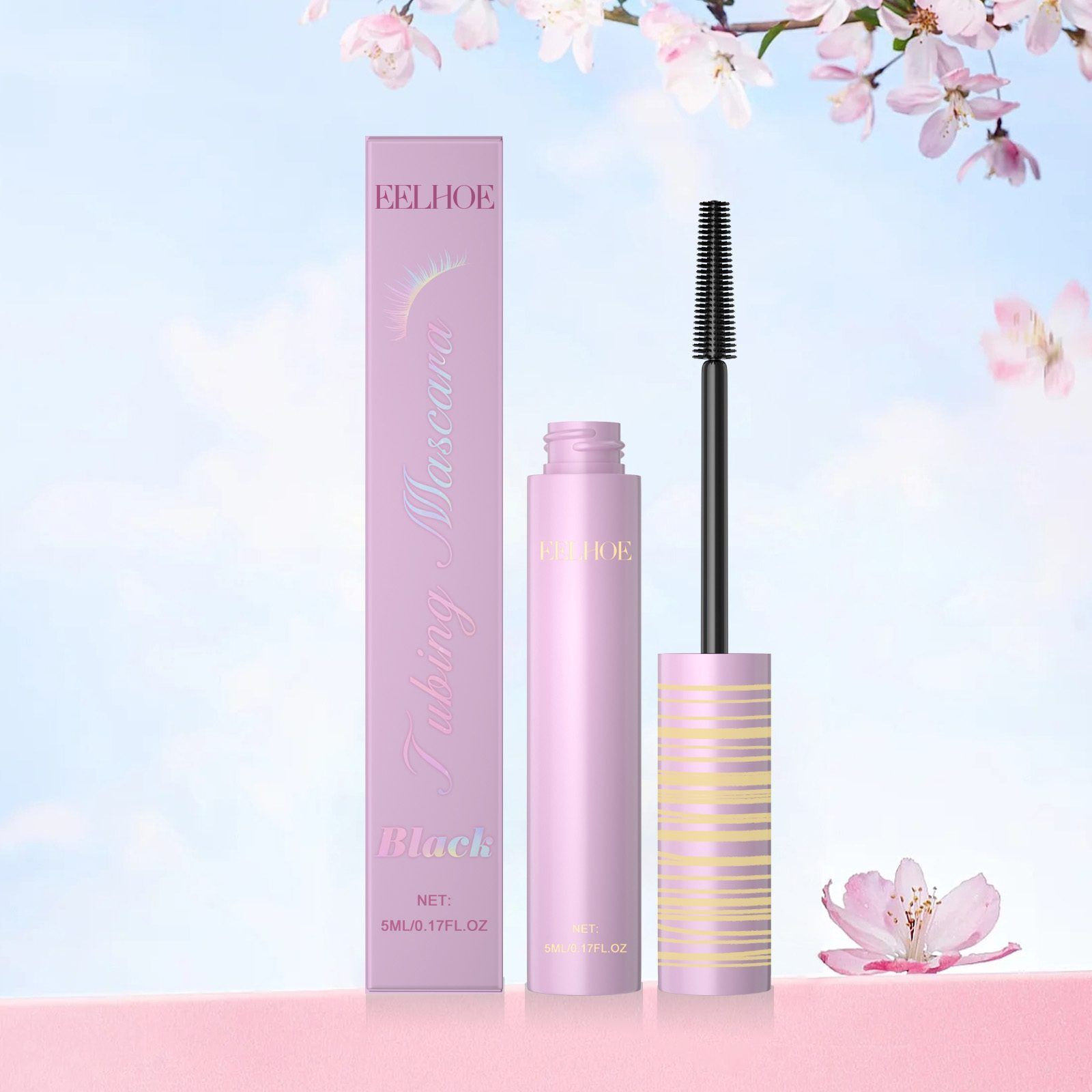 EELHOE Lengthening and Curling Mascara, Black, 5 ml photo 4