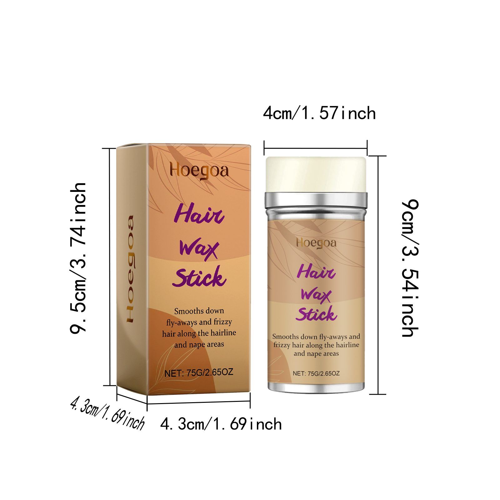 HOEGOA Hair Styling Wax Stick, 75 g photo 8