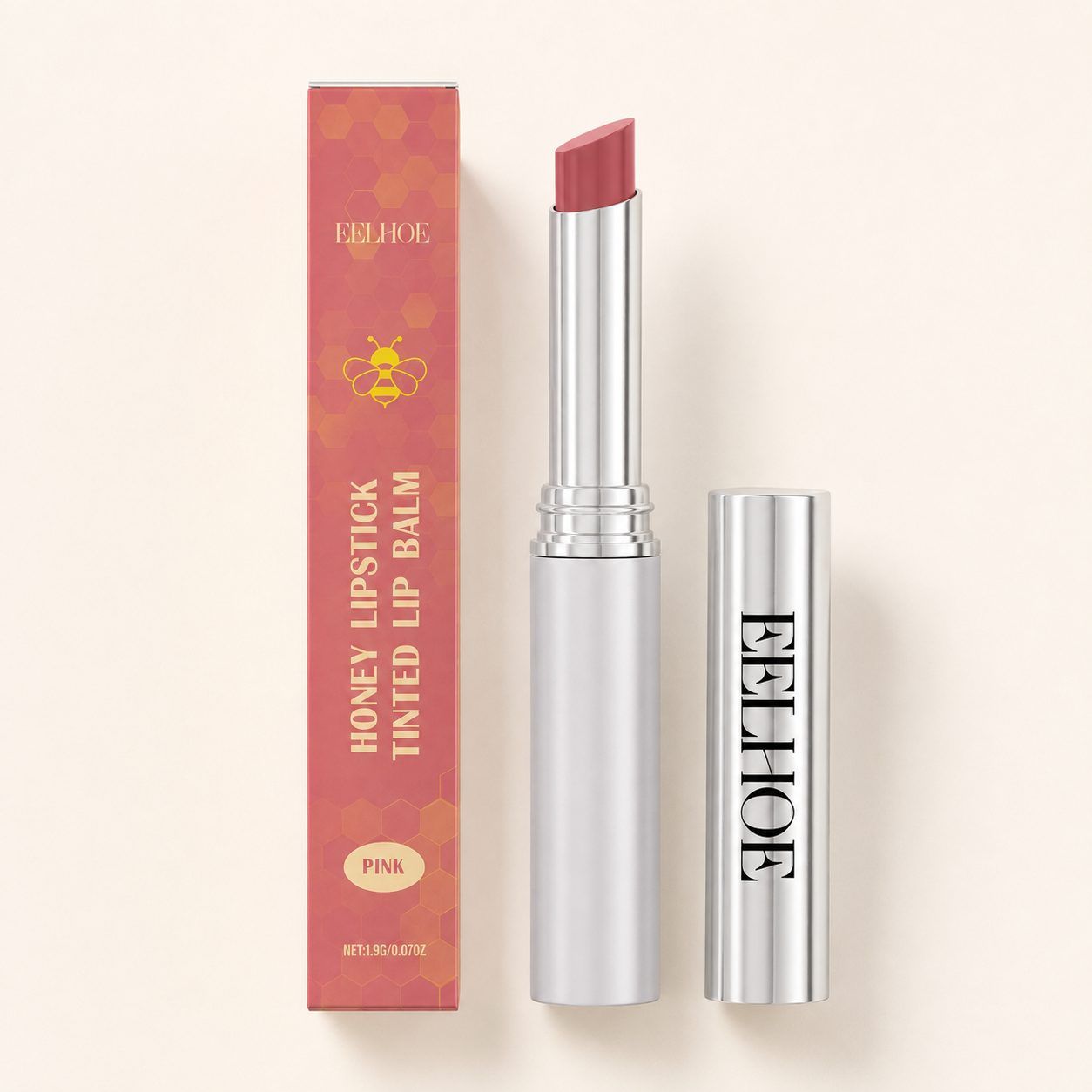 EELHOE Moisturizing Honey Lip Balm, Pink, 1.9 g photo 6