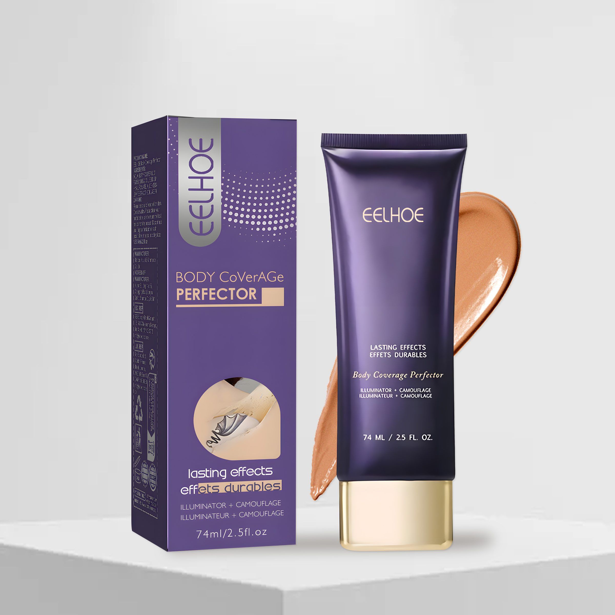 EELHOE Body Concealer Cream, Deep Tone, 74 ml photo 6