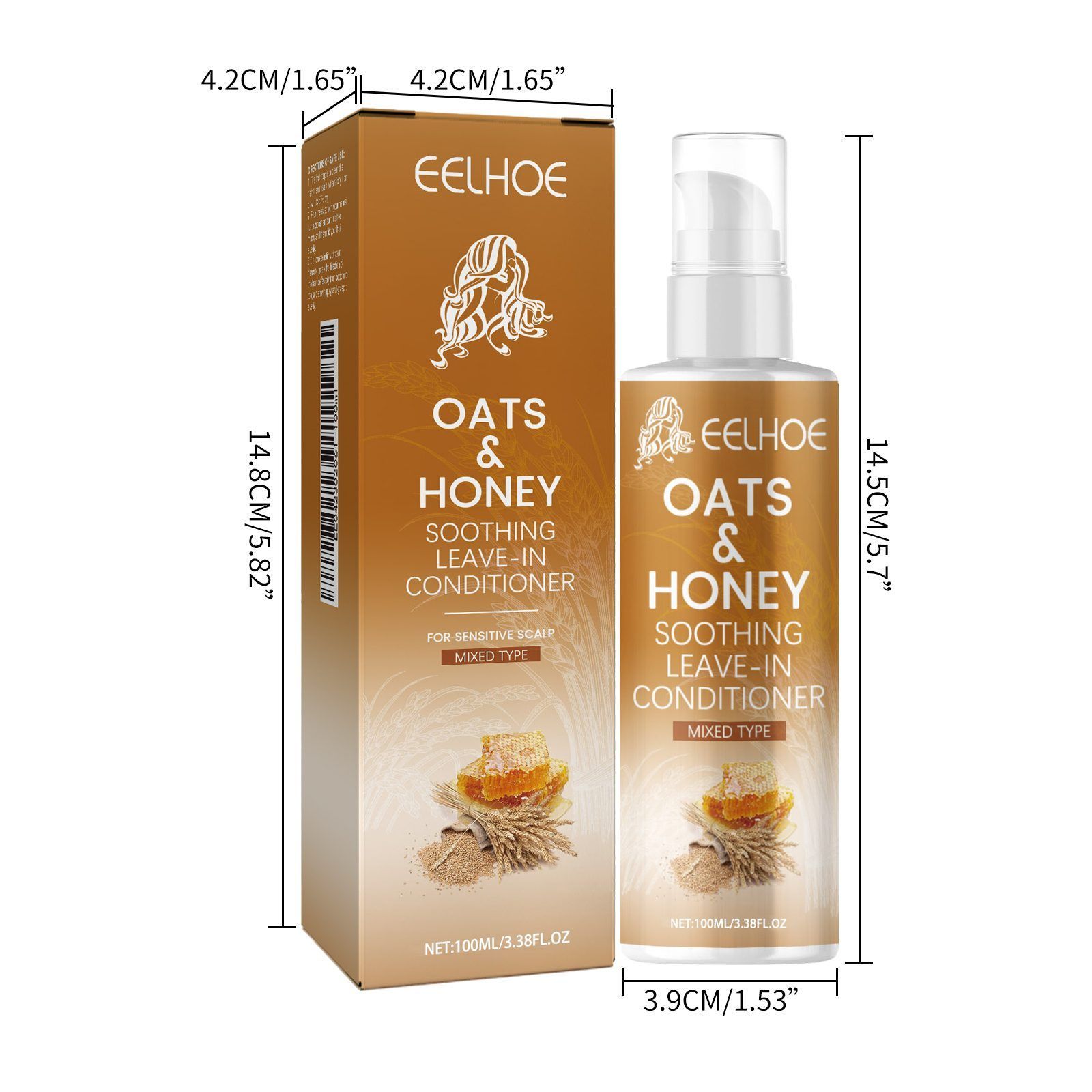 EELHOE Oats and Honey Leave-In Conditioner, 100 ml photo 2