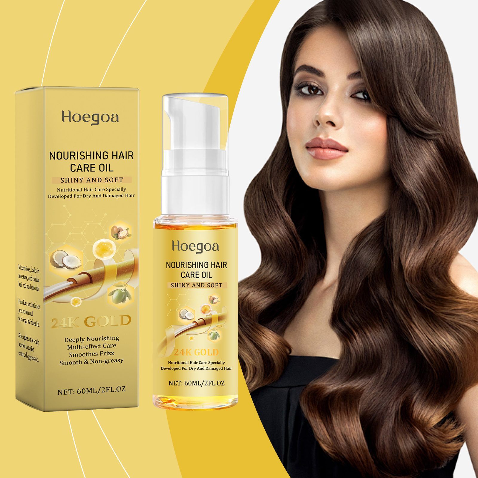 HOEGOA Hair Finishing Oil, 60 ml photo 4