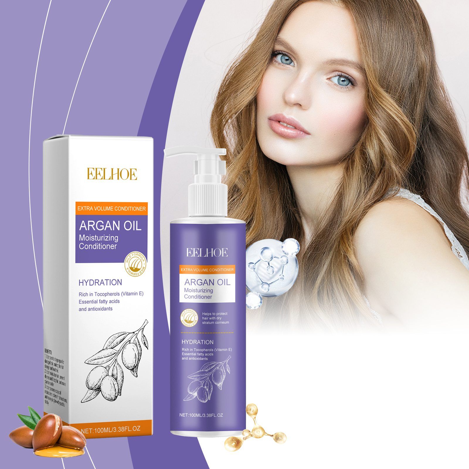 EELHOE Argan Oil Hair Conditioner, 100 ml photo 8