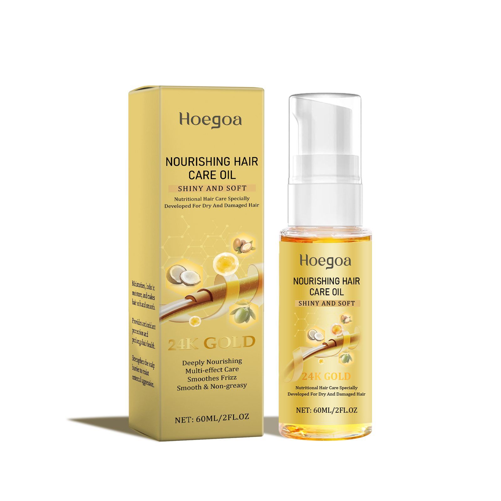 HOEGOA Hair Finishing Oil, 60 ml photo 7