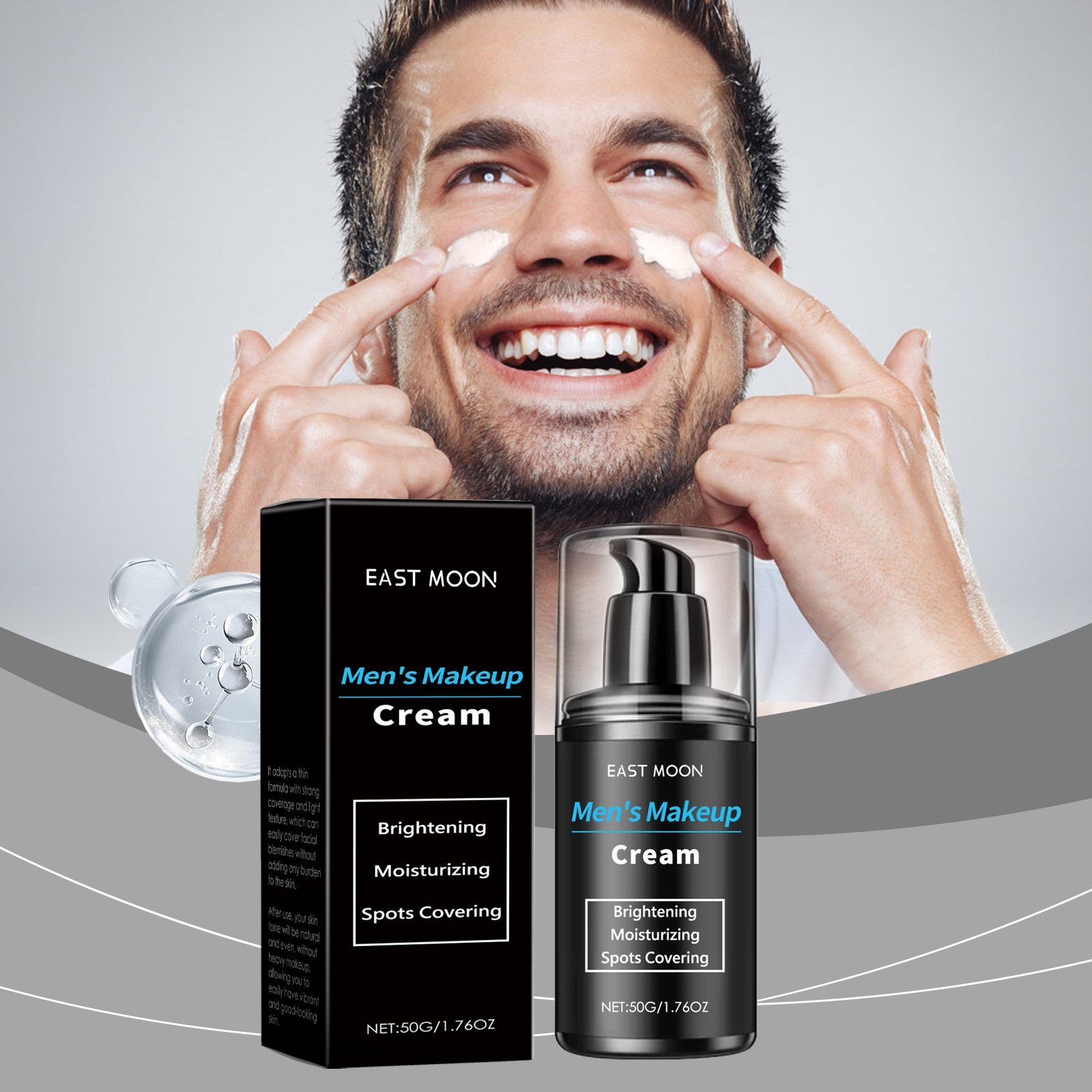 EAST MOON Men's Tinted Face Concealer Cream, 50 g photo 8